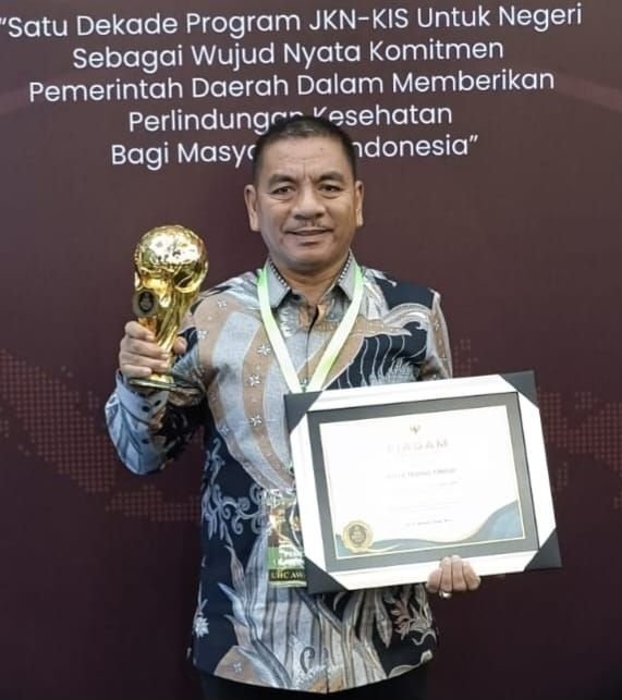 Komit di Program JKM-KIS, Pemko Tebing Tinggi Raih Penghargaan UHC 2024
