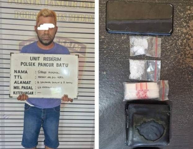Pengedar Sabu Diciduk Reskrim Polsek Pancur Batu