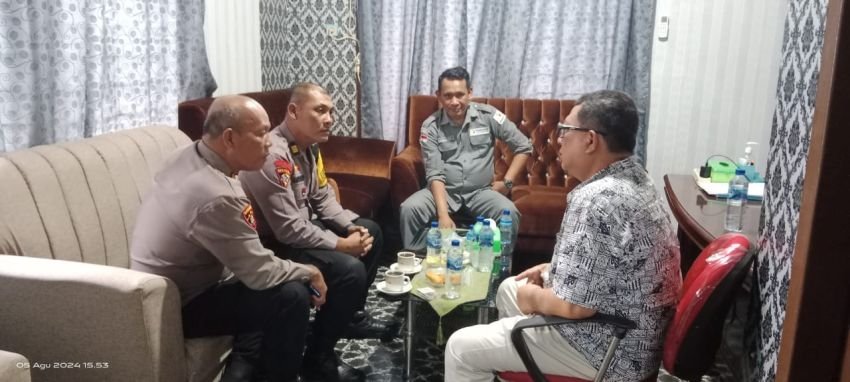 Jelang pemilu 2024, Kabag Ops Polres Pematangsiantar Kunjungi Bawaslu