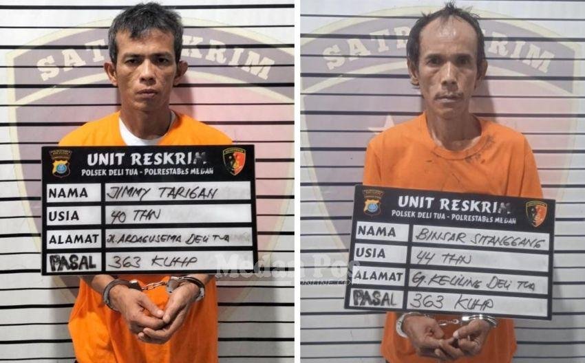 Tampang 2 Pembobol Ruko di Delitua, Ditangkap Polisi Tempo 5 Jam