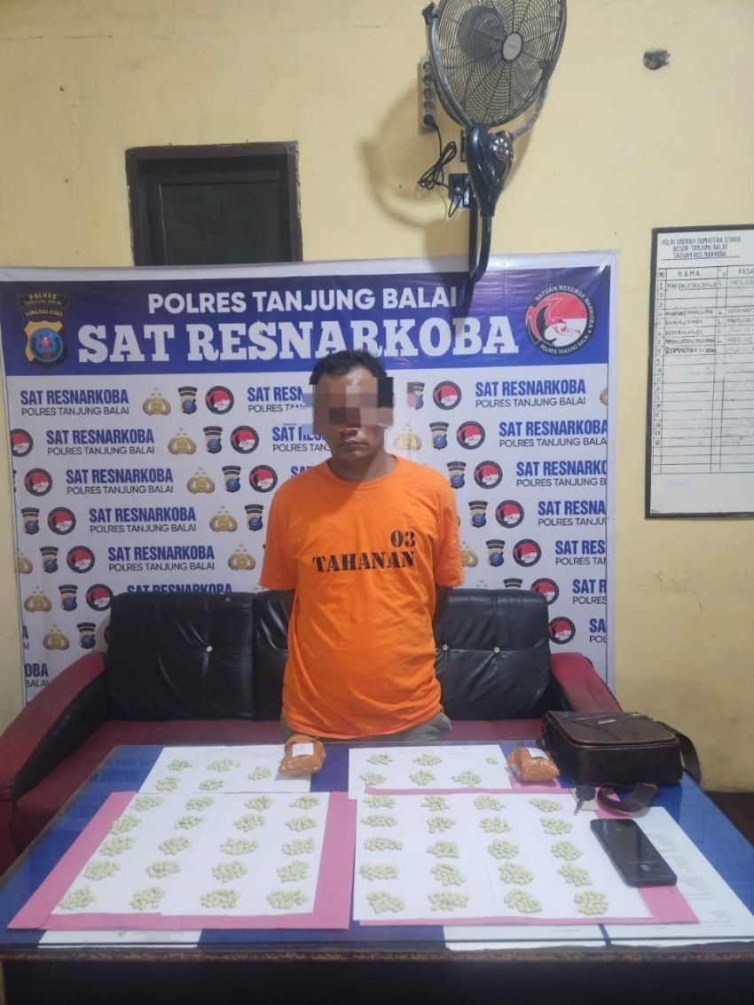 Bandar Pil Ekstasi Warga Sei Kepayang Ditangkap Sat Narkoba Polres Tanjungbalai