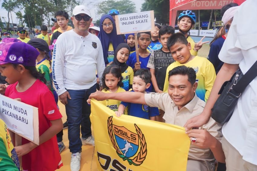 BM Open 2024, Balon Wabup DS Lom Lom Suwondo Bakar Semangat Atlet Sepatu Roda Deliserdang