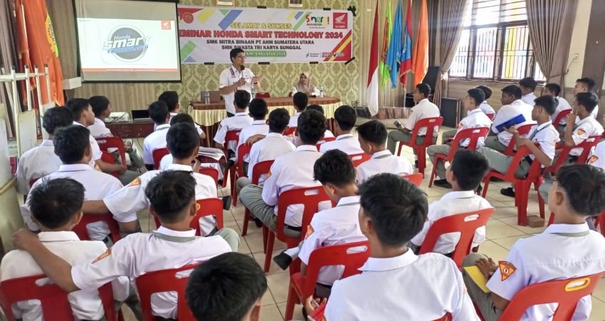 Ciptakan Generasi Unggul, Honda Gelar Sharing Technology Motor Honda di SMK
