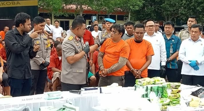 Ungkap 578 kasus Tangkap 713 Tersangka Narkoba, Kapolda Sumut Berlakukan Tindakan Tegas Termasuk TPPU