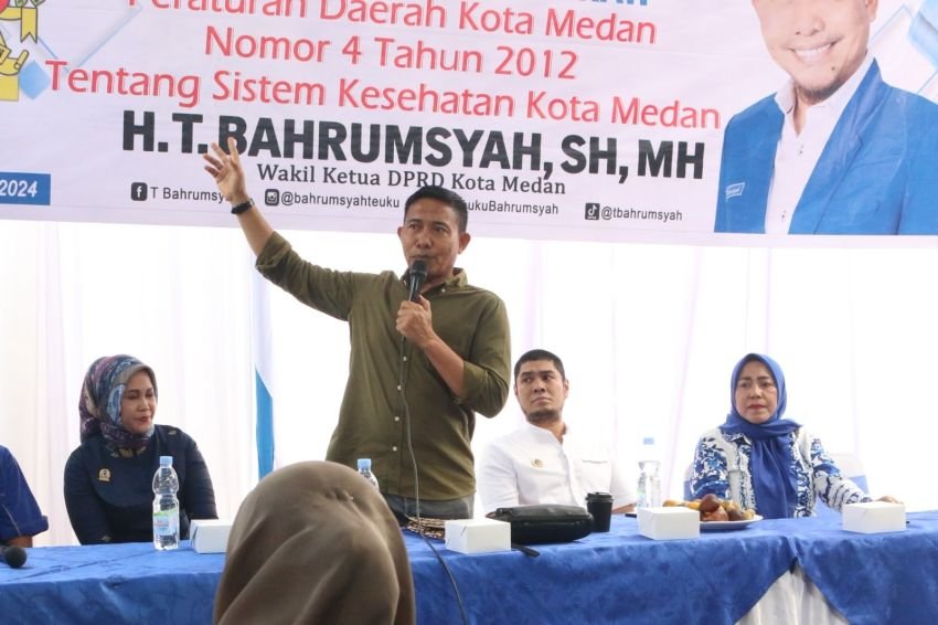 Bahrumsyah Sosialisasikan Perda Sistem Kesehatan di Medan Area dan Marelan