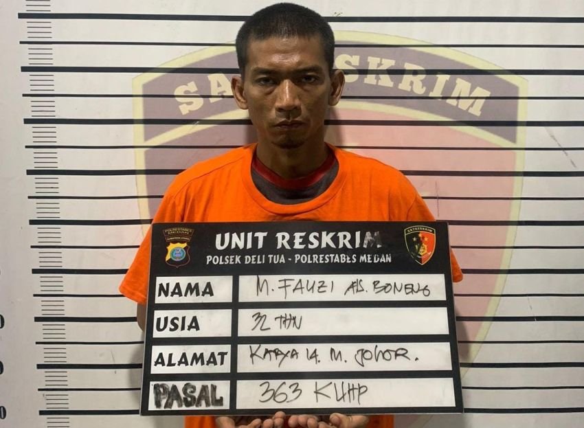 Boneng Pelaku Curanmor di Medan Johor Ditangkap, Motor Korban Dijual ke Jermal