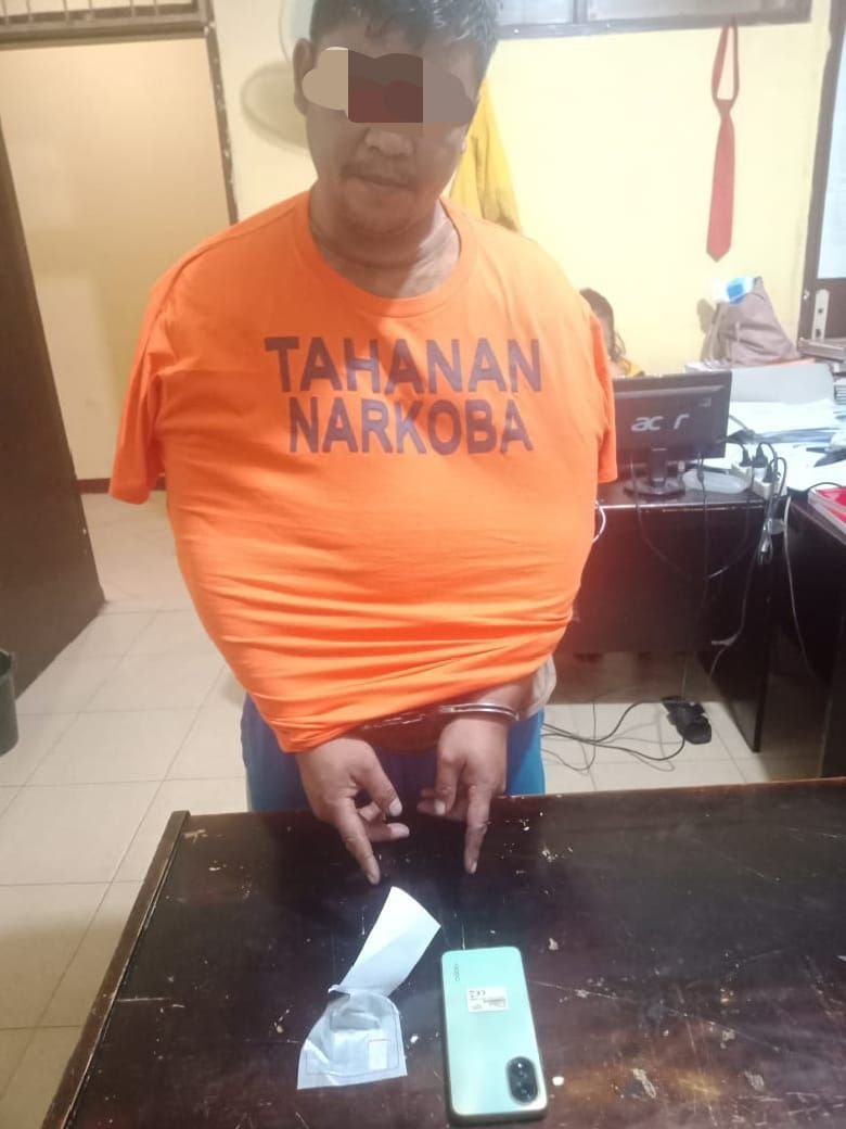 HLS Terduga Pemilik Narkotika Jenis Sabu Diciduk Sat Narkoba Polres Samosir di Nainggolan