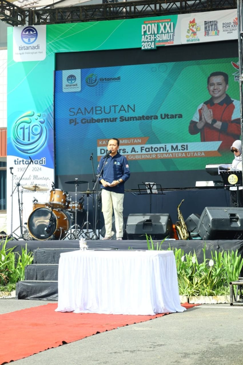 Puncak HUT ke 119 Perumda Tirtanadi Berlangsung Meriah, Pj Gubsu: Pelayanan Harus Ditingkatkan