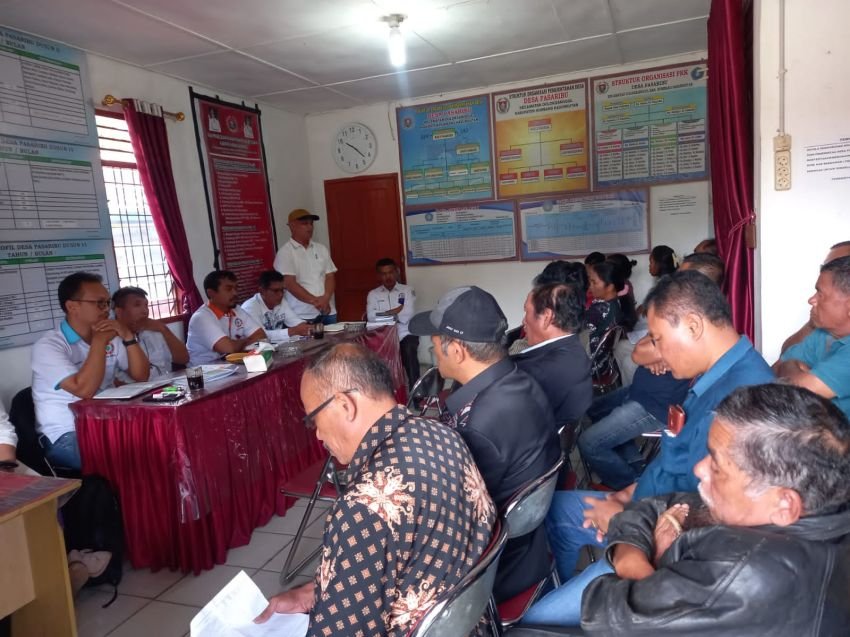 Pemeritah Desa Pasaribu Kecamatan Doloksanggul Sosialisasi RPJM Desa Tahun 2025