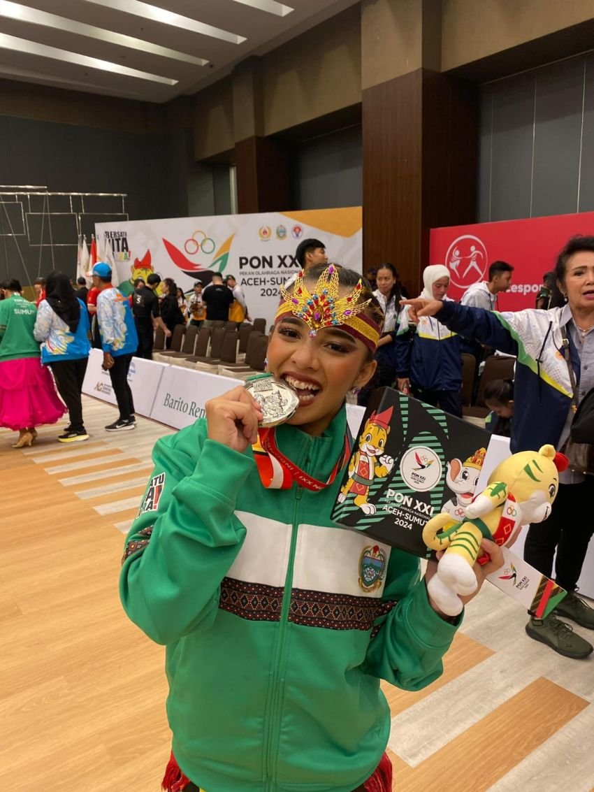 Tiara Ayu Lestari Pasaribu Atlet &ldquo;Sport Dance&rdquo; Humbahas Raih Medali Perak di PON XXI