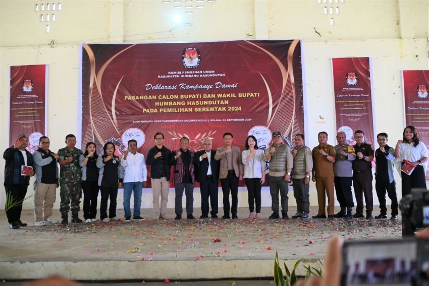 KPU Gelar Deklarasi Kampanye Damai Pilkada Humbahas