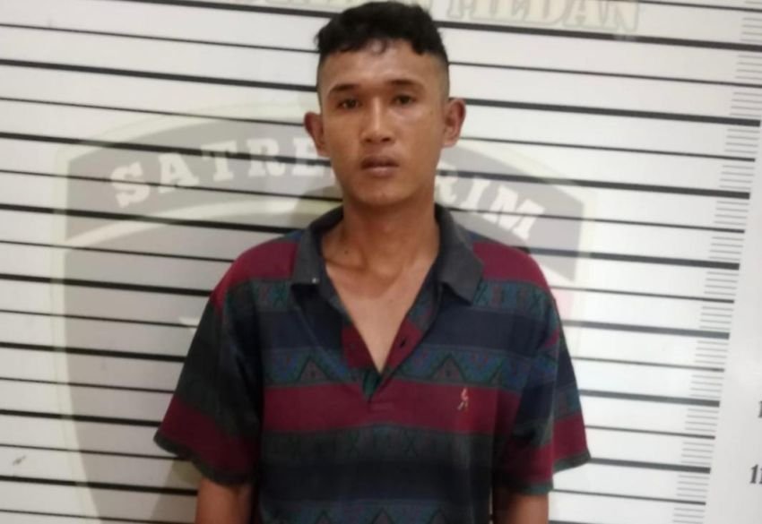 Tampang Pencuri Tiang Telkom di Medan Usai Ditangkap