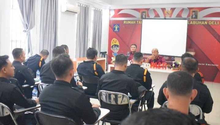 Karutan Kelas I Labuhan Deli Gelar Rapat Koordinasi Jajaran Pengamanan