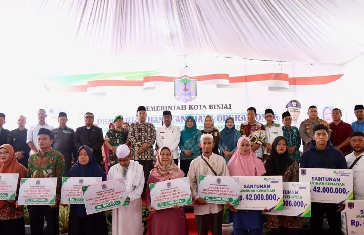 Pemko Binjai Salurkan Bantuan Biaya Operasional Rp 2.6 Miliar Kepada 1820 Orang