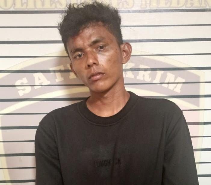 Tampang Pria di Medan Curi Motor Tetangganya Saat Terjadi Kebakaran Ditangkap