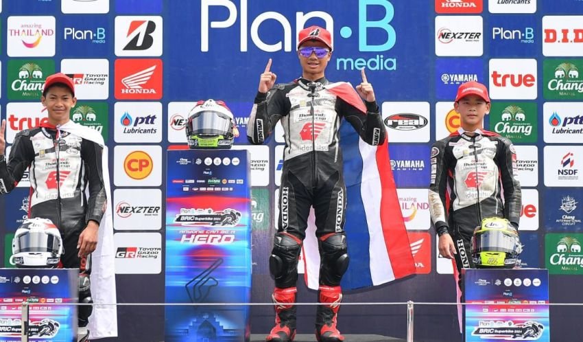 Pebalap Astra Honda Cetak Podium Perdana di Thailand Talent Cup 2024