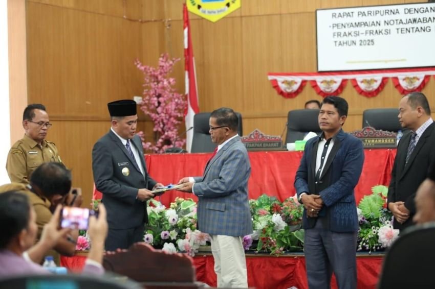 Sidang Paripurna Penyampaian Nota Jawaban Bupati Atas Pemandangan Umum Fraksi-Fraksi DPRD APBD T.A 2025