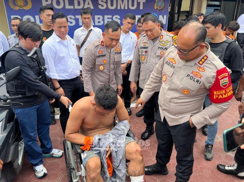 Lagi, Polrestabes Medan Tangkap-Tembak Sejumlah Bandit Jalanan