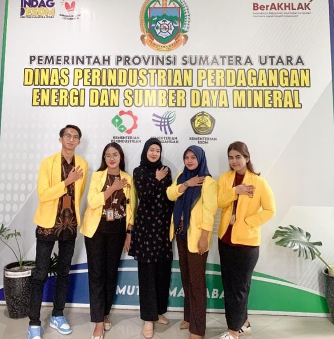 Aktivitas Magang Mahasiswa Unpab di Dinas Perindag, Energi, dan Sumber Daya Mineral Provsu