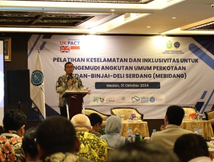 Dishub Sumut bersama UK PACT dan MTI Sumut Gelar Pelatihan Keselamatan berlalu lintas