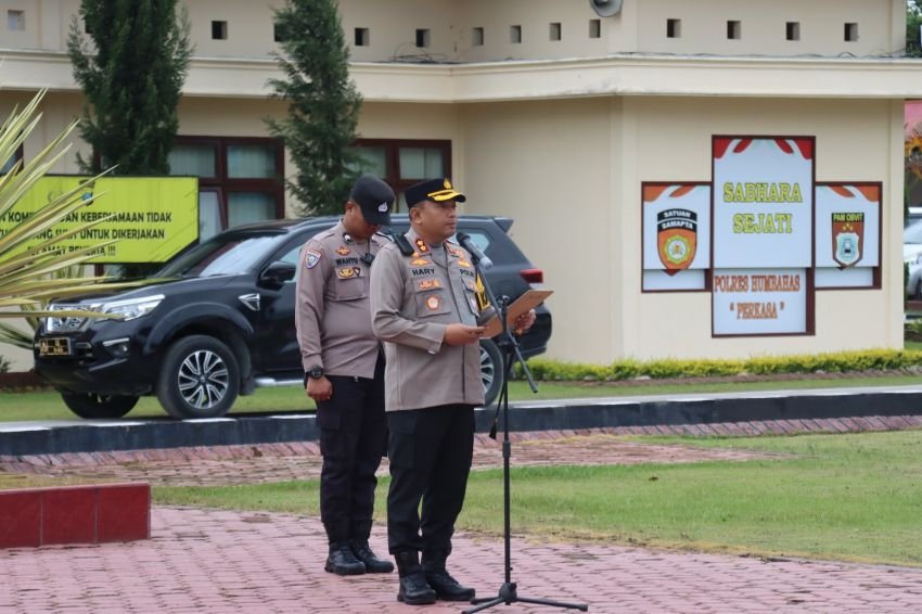 Jelang Kunjungan Presiden RI ke Humbahas, Pimpin Apel Kesiapan Pengamanan VVIP