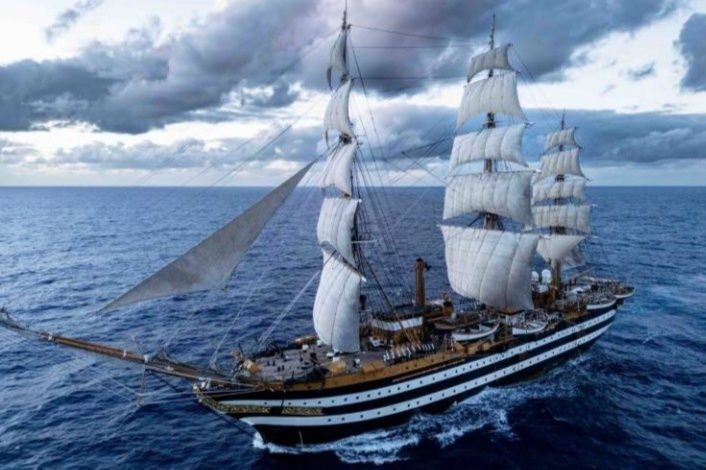 Kapal Layar Amerigo Vespucci Milik AL Italia Besok Tiba di Belawan