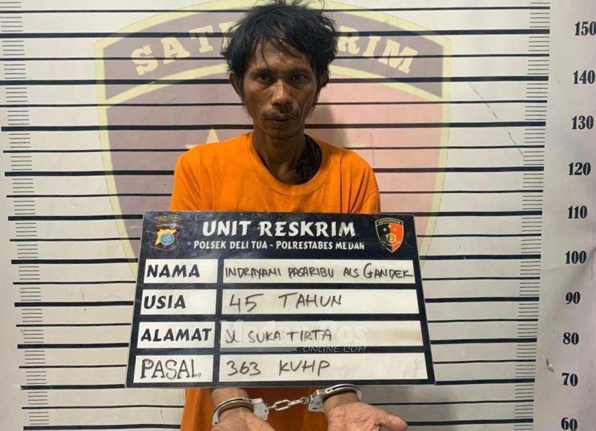 Gandek Spesialis Curanmor Gasak 3 Motor Sekaligus Modus Bongkar Rumah di Medan Ditangkap