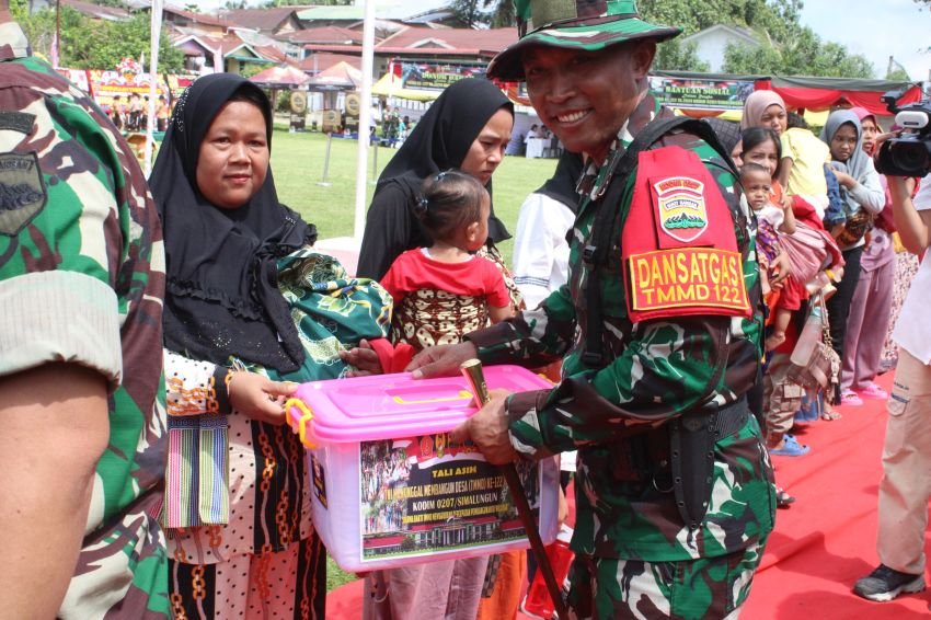 Sasaran Non Fisik TMMD, 100 Anak Stunting Dapat Bantuan Paket Makanan Bergizi