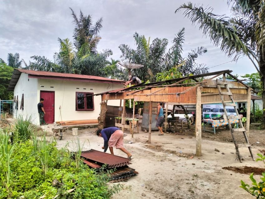 Rumah Opung Tiolina Saragih Hampir Rampung, Tinggal Pasang Flapon