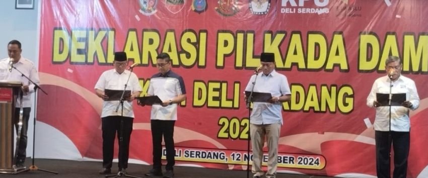 Pj Bupati Deliserdang : Terima Kasih Kapolrestabes Medan yang Menginisiasi Deklarasi Pilkada Damai 2024