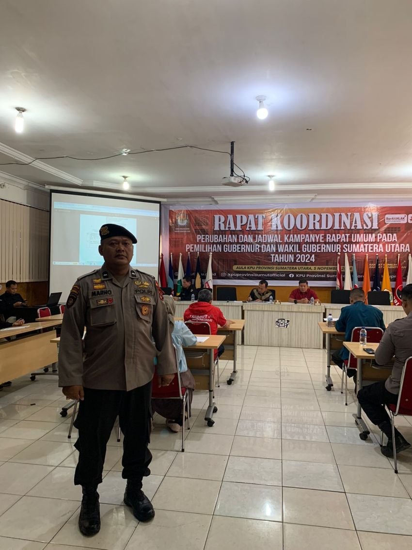 Polda Sumut berikan Pengamanan Sidang Pleno Debat Cagub dan Cawagub Sumut