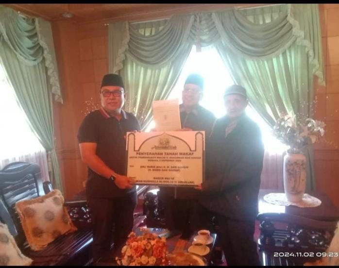 Ahli Waris Muhammad Said Saqqaf Wakafkan Tanah untuk Bangun Masjid