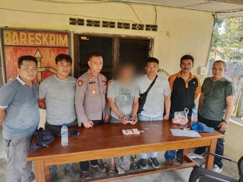 Polsek Bosar Maligas Gagalkan Peredaran Narkoba, Tersangka Ditangkap, 24,78 Gram Sabu Disita