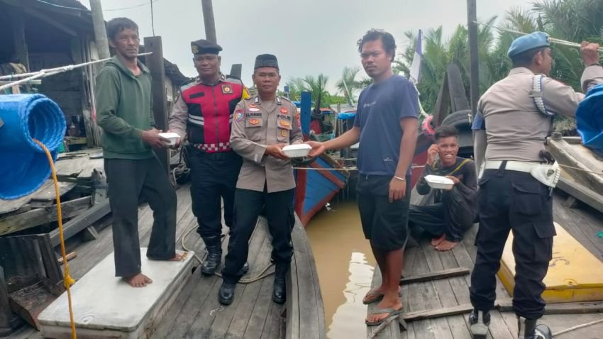 Cooling System, Polsek Medang Deras Kembali Jamu Masyarakat Nelayan Pagurawan