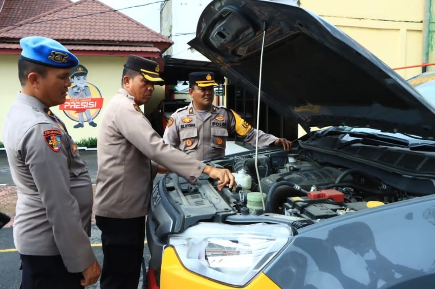 Polres Samosir Siapkan Kendaraan Dinas untuk Perkuat Pengamanan Pilkada Serentak 2024