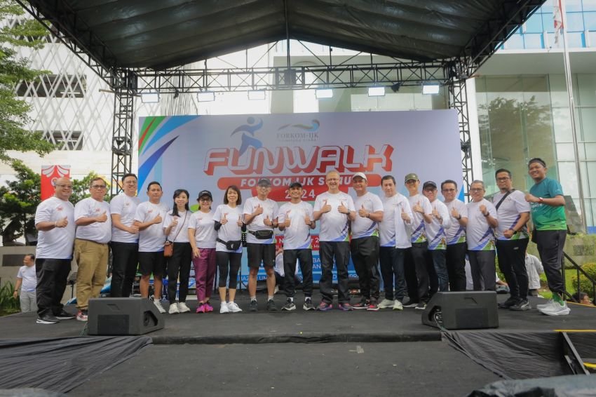 OJK dan Forkom IJK Sumut Gelar Fun Walk, Dorong Target Inklusi Keuangan 90% pada Tahun 2024