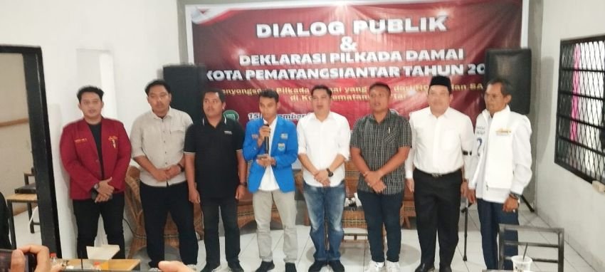 Dialog Publik dan Deklarasi Pilkada Damai 2024, Khairil Mansyah : Mari Pilih Pemimpin Yang Dapat Memajukan Kota Siantar
