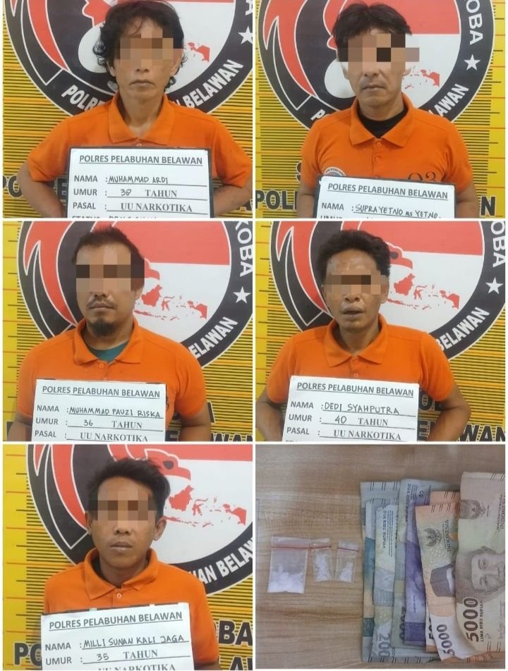 Pengedar dan  Penguna Sabu di Jalan Serdang Uni Kampung Belawan Gol