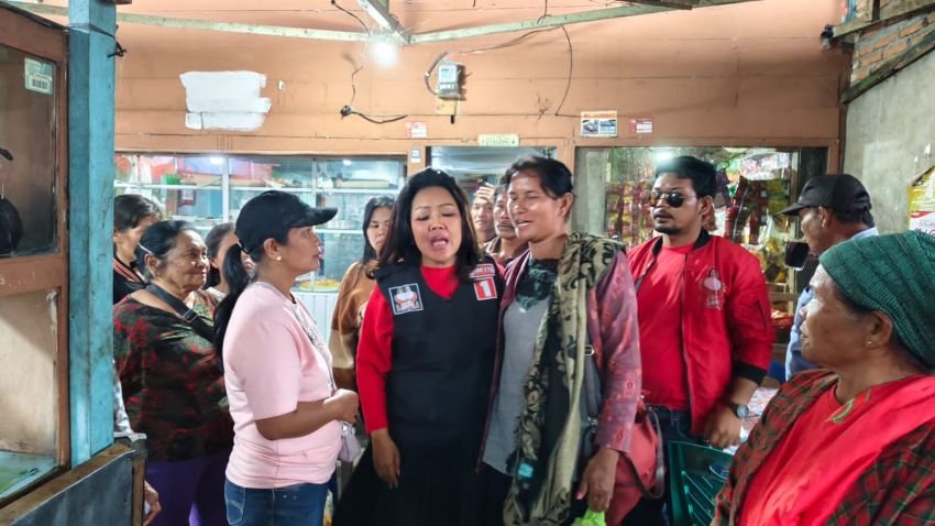 Lepas Rindu Dengan Warga Parmonangan, Satika Simamora : Kemenangan Itu Milik Tuhan, Terpenting Mengasihi Untuk Hidup Bahagia