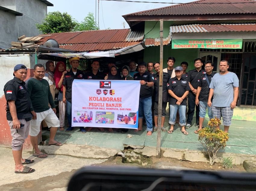 XCI Chapter Deli Salurkan Bantuan kepada Korban Banjir