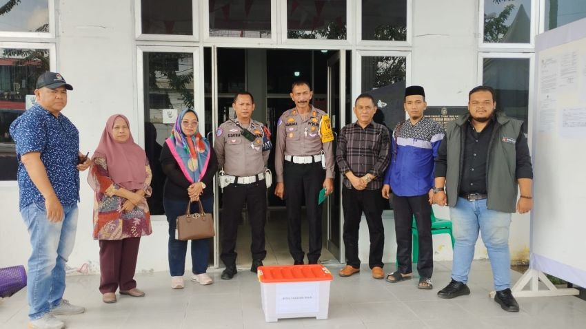 Polres Tanjung Balai Kawal Logistik Pilkada 2024 Pastikan Aman Sampai ke KPU Sumut