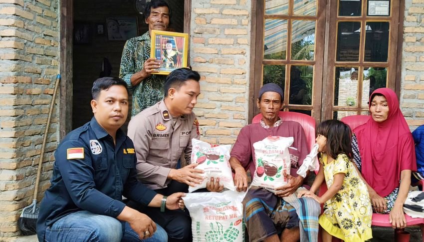 Solidaritas Polres Sergai dan Wartawan Untuk Keluarga Korban Pembunuhan Tragis