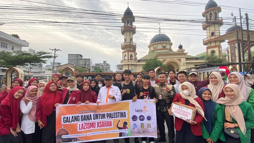 Mahasiswa Universitas Muhammadiyah Asahan Galang Dana Untuk Palestina
