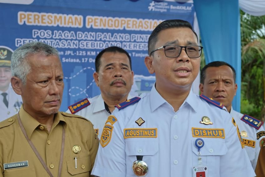 Tekan Risiko Kecelakaan, Pemprov Sumut Resmikan Pos Jaga dan Palang Pintu Perlintasan Kereta Api Tanjungbalai