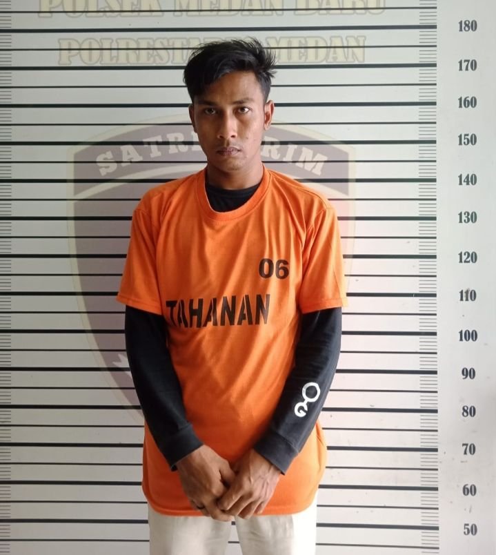 Polsek Medan Baru Amankan Pelaku Curanmor Honda Beat di Basement Sun Plaza