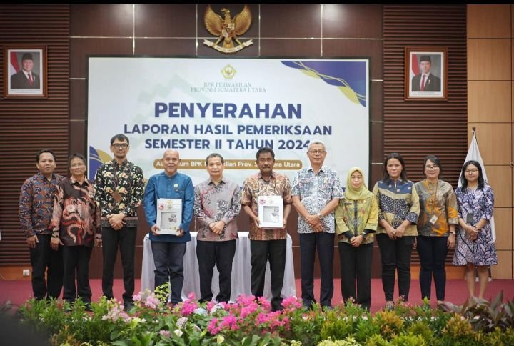 Pemko Binjai Terima Penyerahan Laporan Hasil Pemeriksaan Semester II Tahun 2024