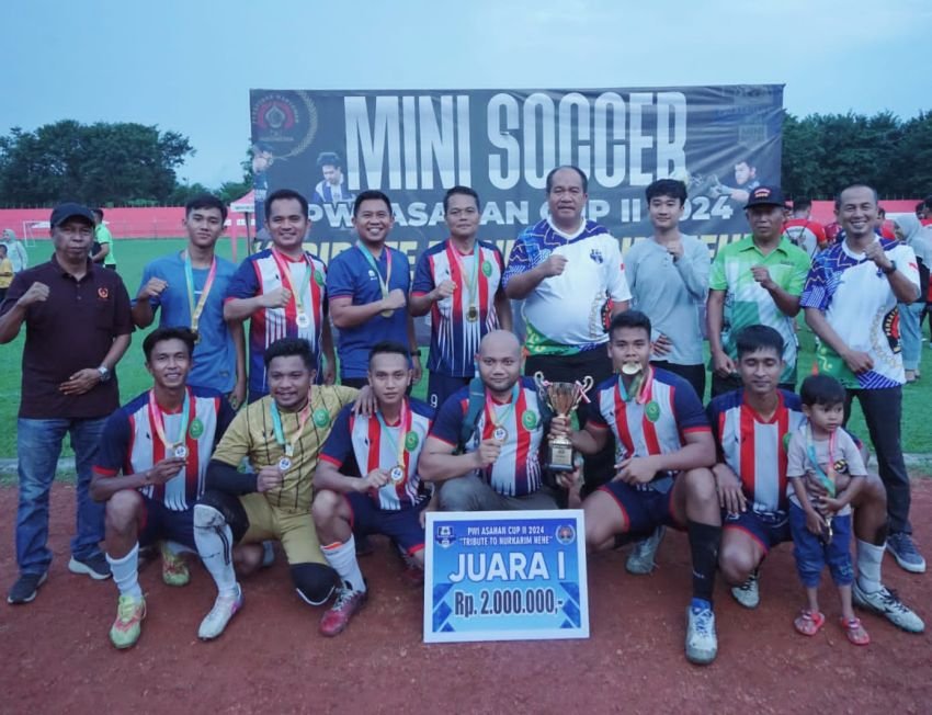 Skor 3-2, PN Kisaran Sabet Juara I Mini Soccer PWI Asahan Cup II 2024