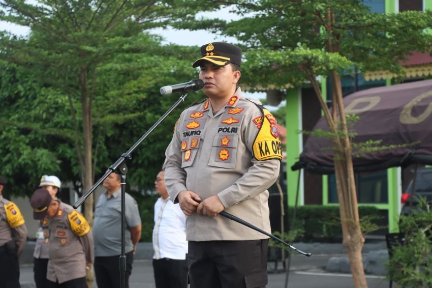 Kapolres Batu Bara Pimpin Apel Kesiapan Pengamanan Malam Pergantian Tahun