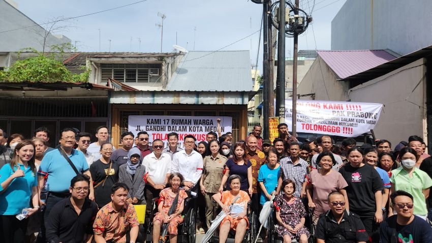 Gerindra Bela Warga, 17 Rumah di Jalan Gandhi Medan Batal Dieksekusi&nbsp;