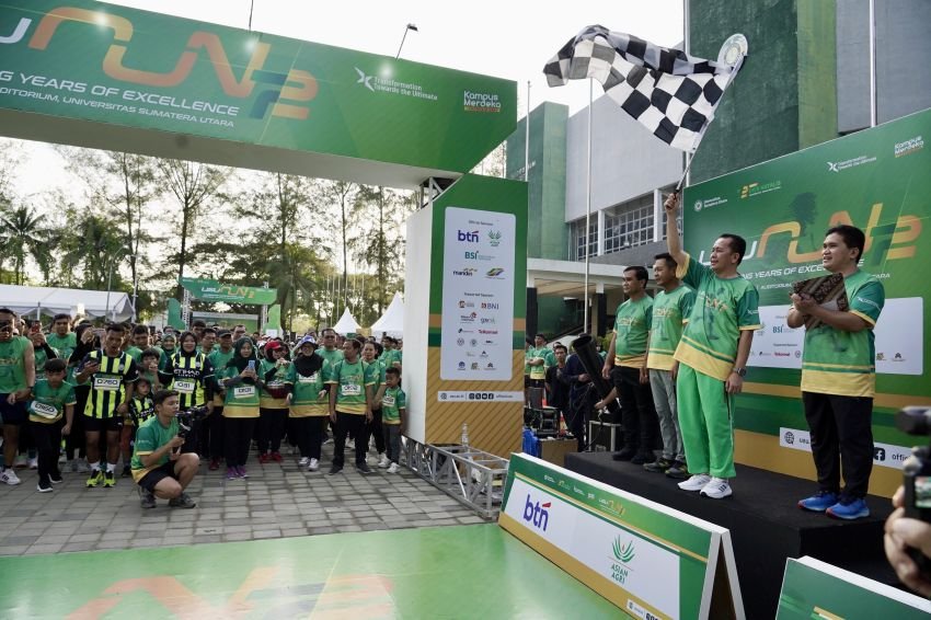 Ribuan Peserta USU Run 2024 Meriahkan Dies Natalis Ke-72 USU